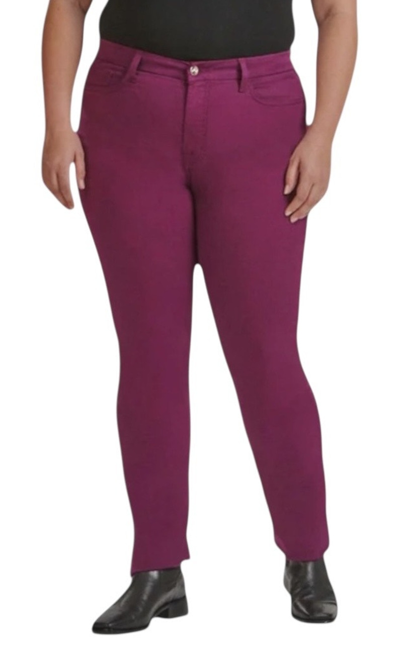 Jen7 Jeans straight leg denim purple size 16
